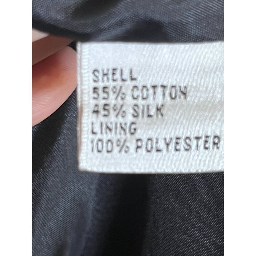 Talbots Tweed Silk Blazer 14 Tan Neutral Resort Old Money Classic Chic Workwear - Picture 9 of 11